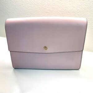 Tory Burch Parker Large Convertible Shoulder Bag in Pink Leather